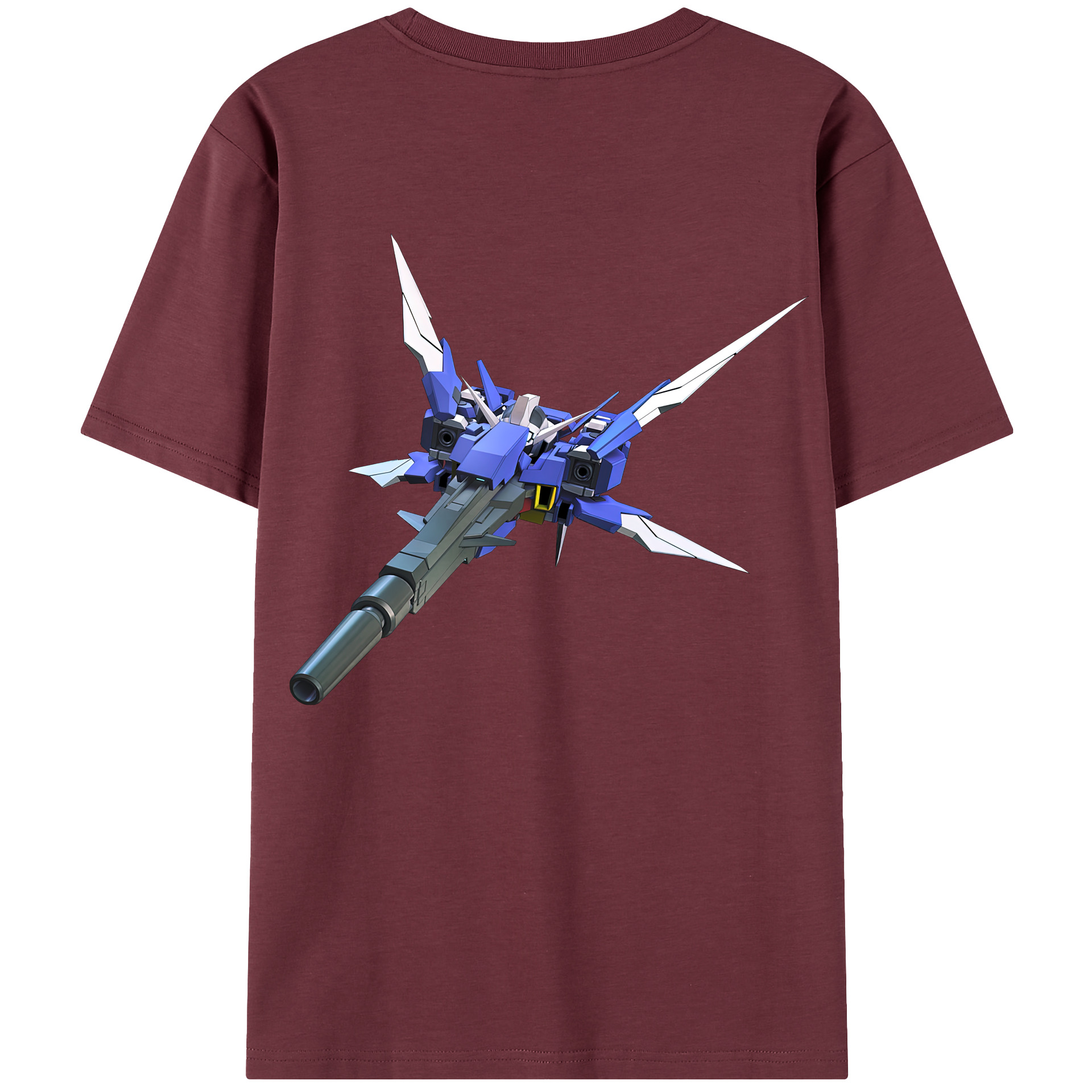 （画像用） 機動戦士ガンダム Mobile Suit Gundam 綿100％半袖Tシャツ（背面プリント）